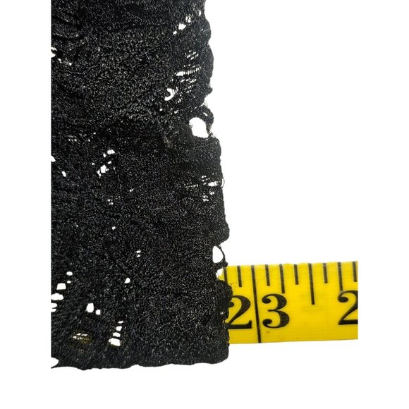 Womens Black One Shoulder Lace Cutout Maxi Evening Gown L Formal Prom Unbranded - Picture 4 of 11